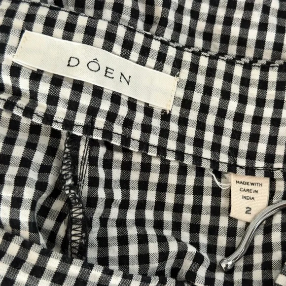 Doen Roseau Capris Gingham - Picture 6 of 8